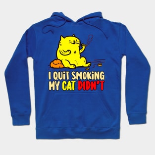 I Quit Smoking my Cat Didn't Hoodie